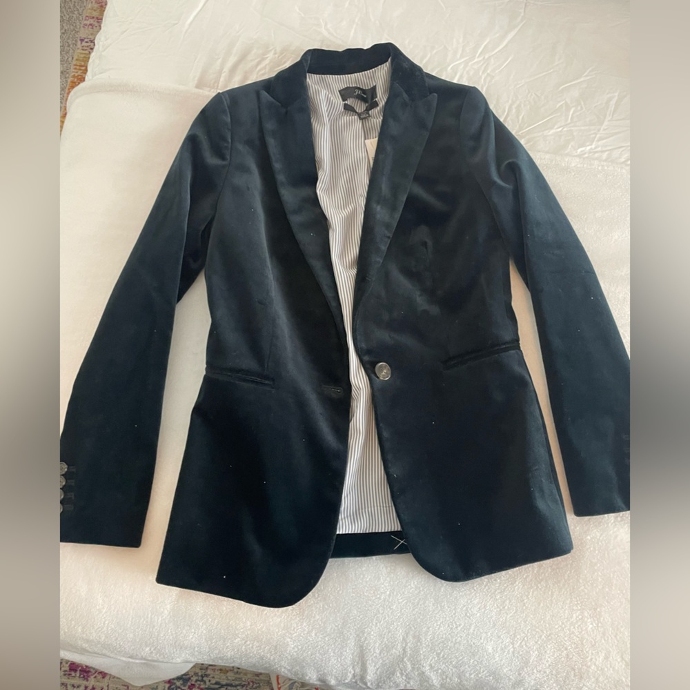 J crew Velvet Blazer never worn!